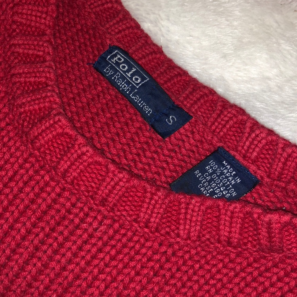 Vintage American flag knit sweater Ralph Lauren